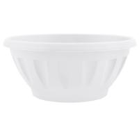 Кашпо- миска 2,7 л (d22 см, h11см, (белый) литье