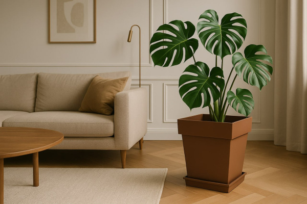 Дизайнерское кашпо 22 л YORTY , мокко